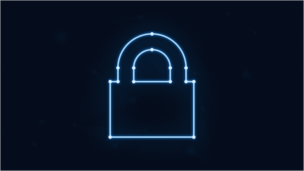 Free padlock neon cybersecurity vector