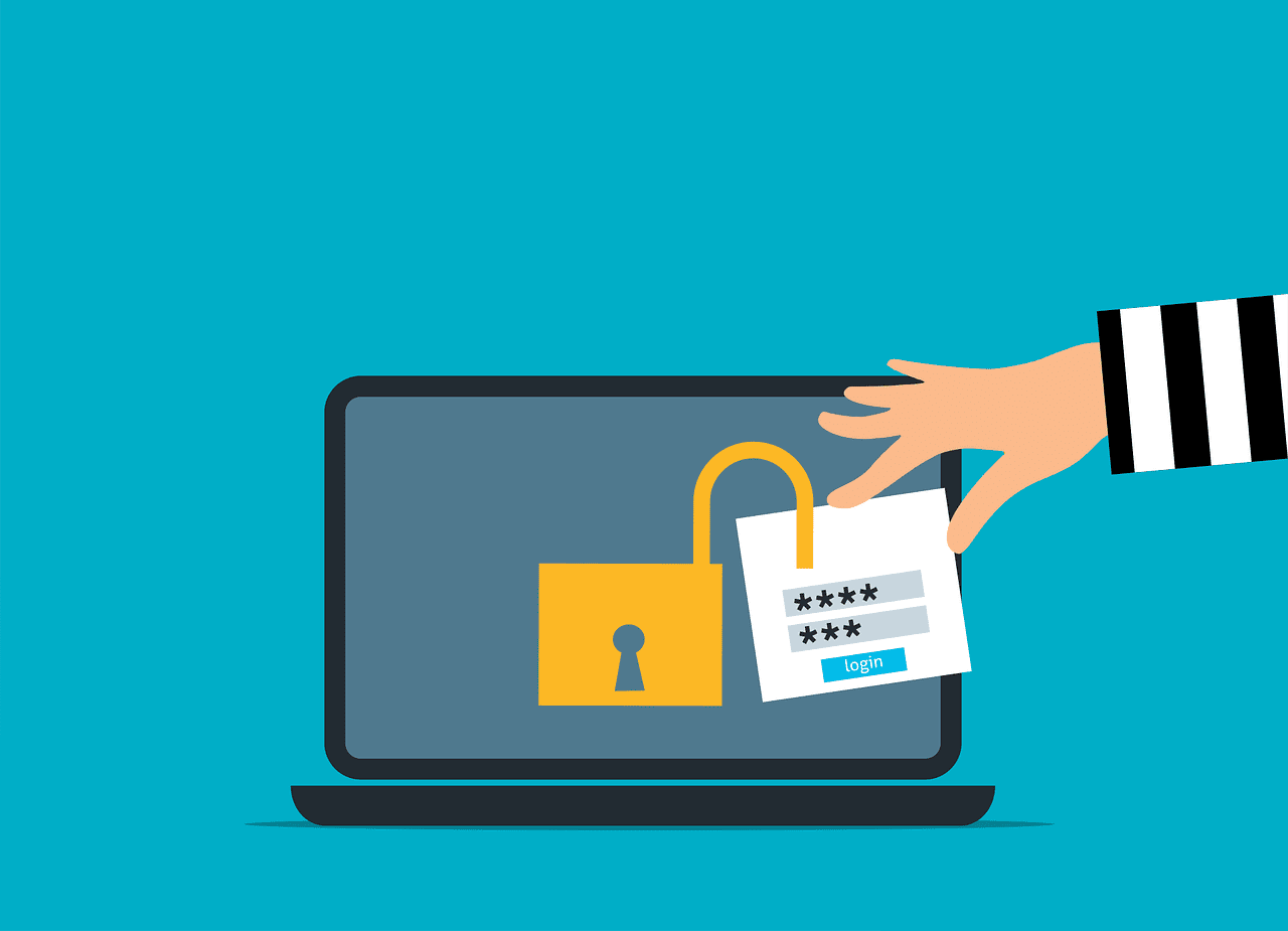 How-Password-Managers-Protect-Your-Accountspng | ALCON DTS: Austin Best Managed IT Support Services Free attack unsecured laptop vector