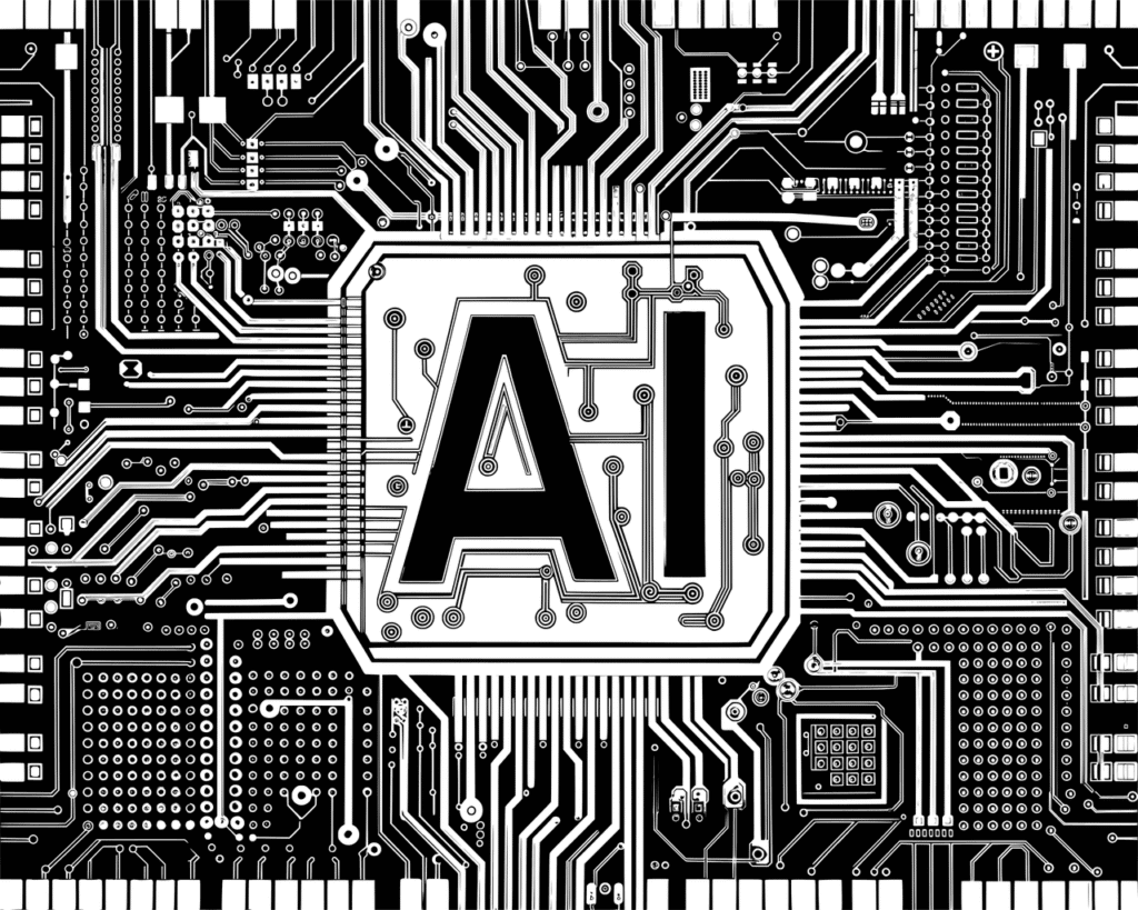 Free ai generated artificial intelligence typography vector